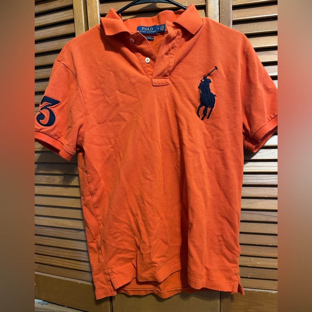 Kids Collard Orange Polo Shirt